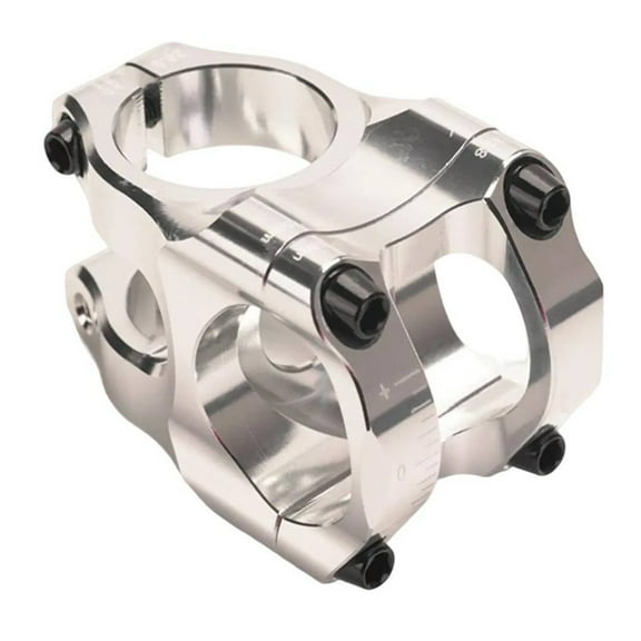 Mingyiq Bike Stem CNC 31.8×35MM Ultralight Aluminum Alloy Lightweight Stem Downhill Stem Bicycle Parts Cycling Accessories Silver