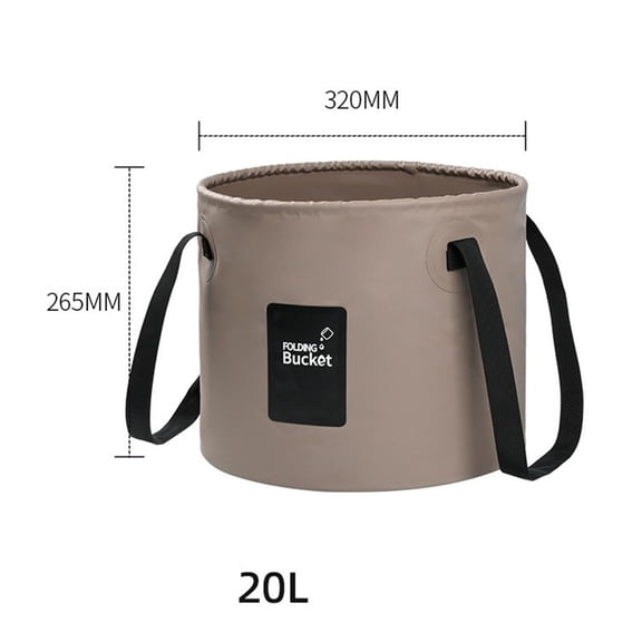 Mingyiq Portable Thickened Outdoor Camping Bucket: High-Temperature Resistant & Sand Large 20L