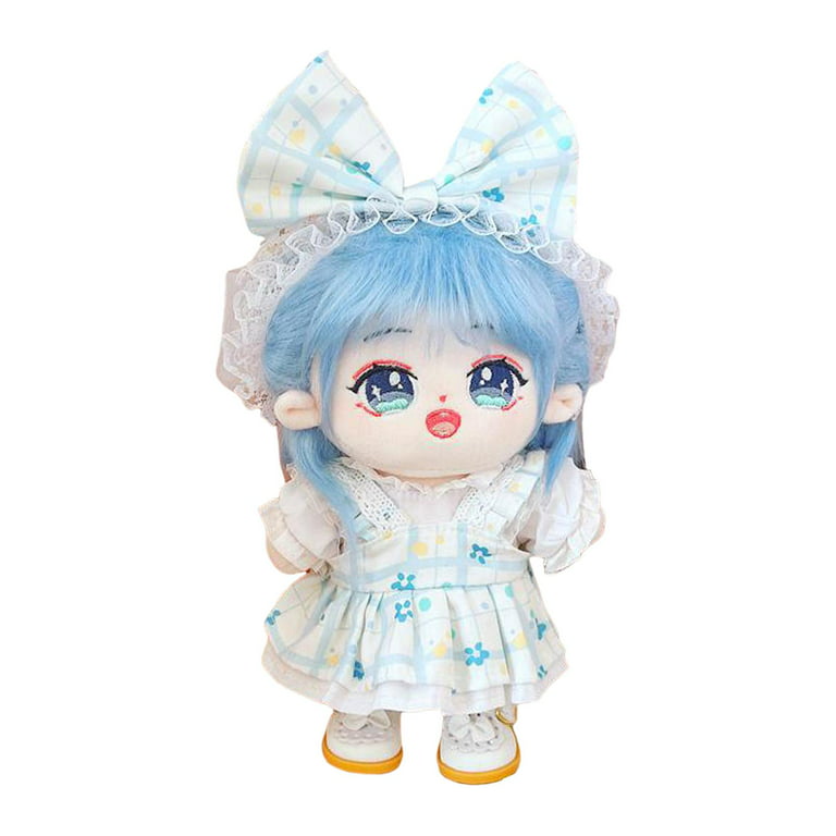 Mini 1/12 Girl Doll Miniature Pocket Dolls Blue Green Eyeballs for Crafts  Kids Girls Kids Birthday , blue 