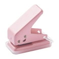 thumbnail image 1 of Mini 1-Hole Paper Hole Punch, Small Handheld Portable Puncher, Reusable Single Hole Puncher for ID Cards, Chipboard, Art Project, Crafts Easy Smooth Punching for Office Home,Pink, 1 of 4