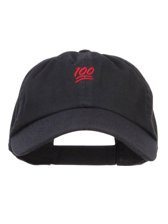 Mini 100 Percent Embroidered Low Cap - Black OSFM