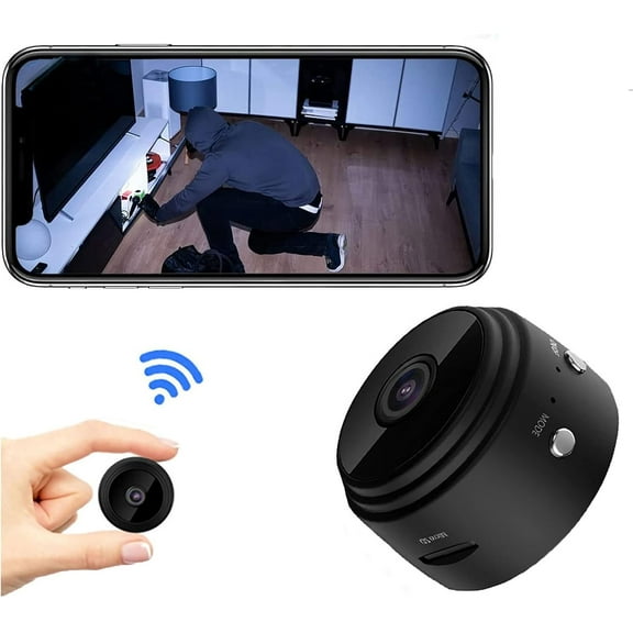 Mini 1080P HD WiFi Security Camera - Remote View via iOS & Android APP, Indoor Outdoor for Baby, Pet & Nanny