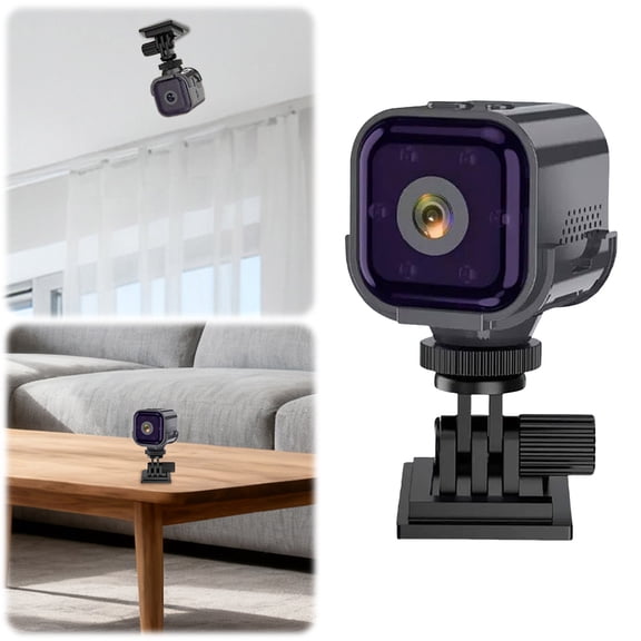 Mini 1080P Wireless WiFi Security Camera - Indoor/Outdoor Smart Home Cam Wireless Security Camera - 120° Wide Angle Lens with Night Vision & Motion Alert