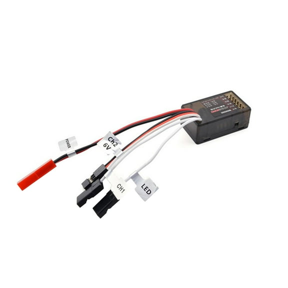 Mini 10A ESC Brushed Electric Speed Controller Brake for 1/28 1/24 RC Car, Dual Way ESC