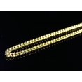 thumbnail image 2 of Real 925 Sterling Silver 8mm Miami Cuban Link Chain - 10k Gold Plated, 39g 2 of 4