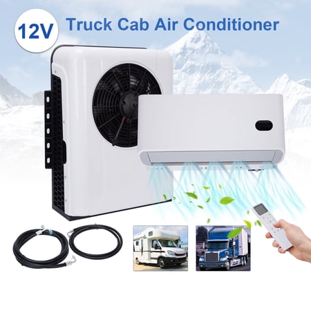 Mini 12000 BTU Truck Cab Air Conditioner 12V Split AC Kit For Semi Trucks Bus RV