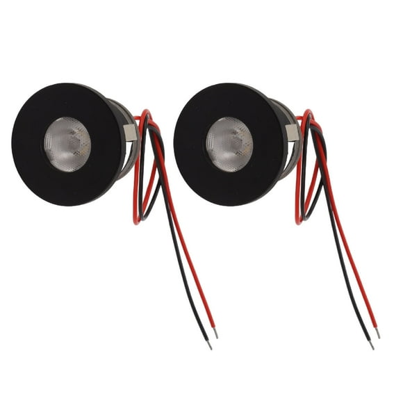 Mini 15 LED Spotlights For Showcases Cabinets, Bright 80LM, 12V Recessed