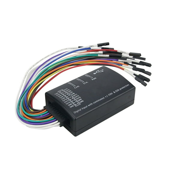 Mini 16 Logic Analyzer USB 100M Max Sample Rate 16CH Version 1.1.34 Support 1.2.10 Software