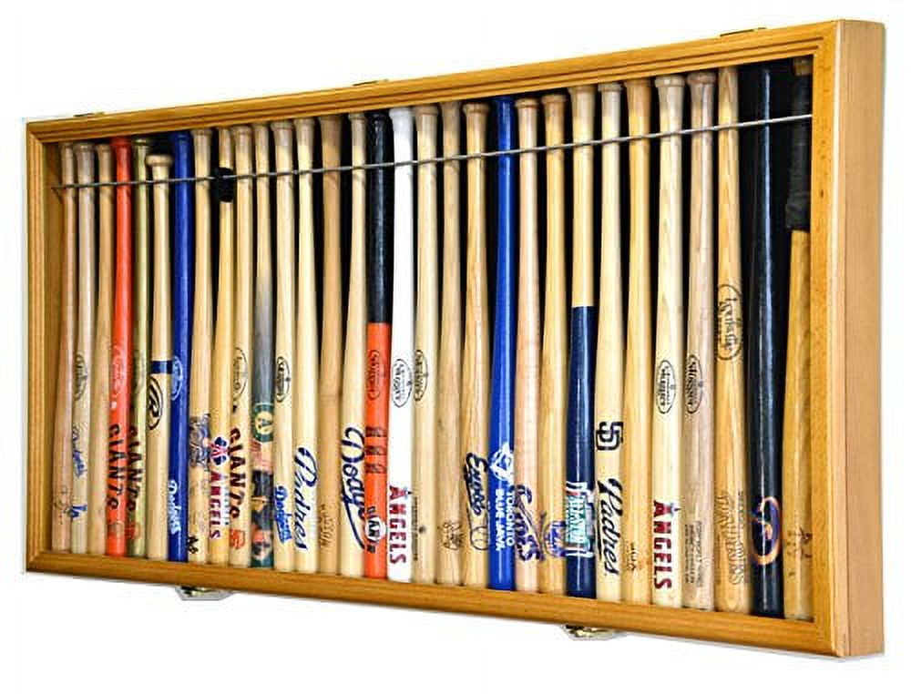 Mini 18" Baseball Mini Bat Display Case Holder Rack w/98 UV