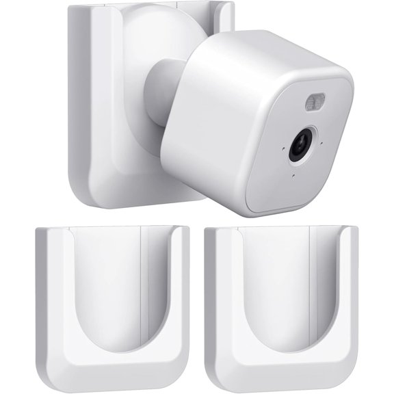 Mini 2 Camera Adhesive Wall Mount Bracket, Strong Adhesive Durable Camera Mount Stand for Mini Indoor Camera, No Drill, No Screws, Decorate Damage-Free, Easy to Install (2 Pack)