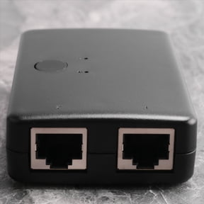 Mini 2 Port Rj45 Lan Hub Network Switch Box Computer Ethernet Internet Adapter Rj45 Splitter Switch
