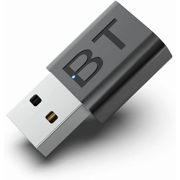 Mini 2-in-1 USB Bluetooth Receiver,5.4 Wireless Audio Adapter 3.5mm Car Kit Music Receiver for Home/Car Stereo Sound System, Bluetooth Adapter(Aux in) with 3.5mm Cable