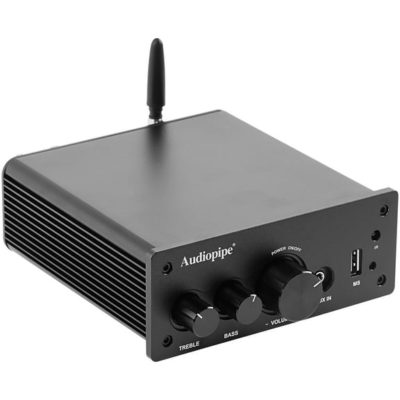 Mini 200W 2 Channel Bluetooth/MS/AUX/Coaxial/Optical Bookshelf Amplifier