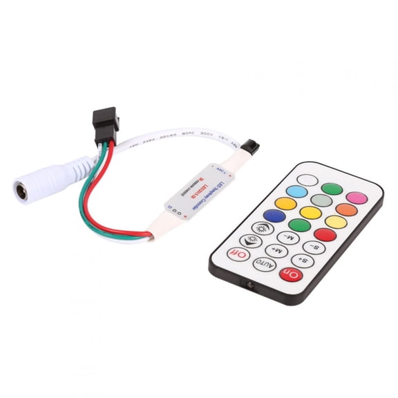Mini 21 Keys IR Wireless Remote Controller For WS2811 WS2812B LED Strip Lights DC 5-24V Wide compatibility[12V]
