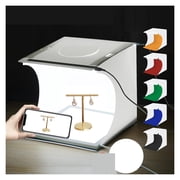 Mini 22.5 LED Photography Shadowless Bottom Light Lamp Panel Pad +2LED Panels 20CM Lightbox Photo Studio Shooting Tent Box ,Long Lasting