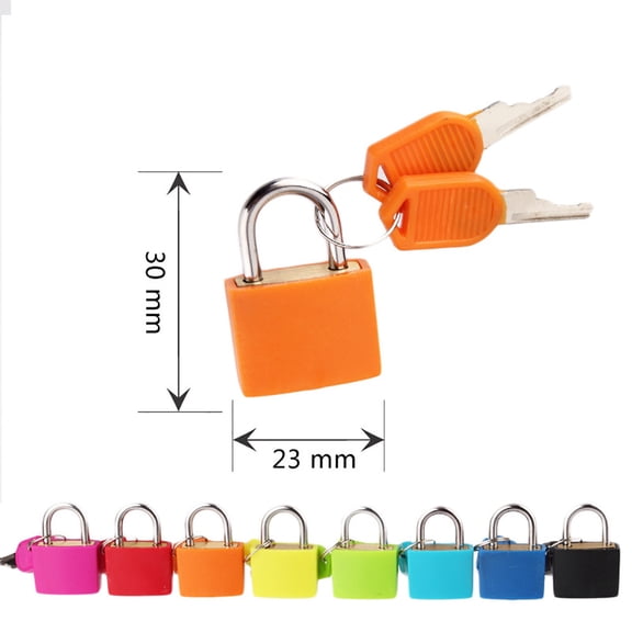Mini 22mm Suitcase Lock with Keys Copper Padlock Durable Small Lock for Luggage Backpack Cabinet Travel Security Lock