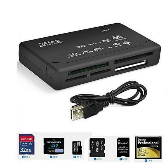 Mini 26-IN-1 USB 2.0 High Speed Memory Card Reader For CF xD SD MS SDHC by ELECTRONICS
