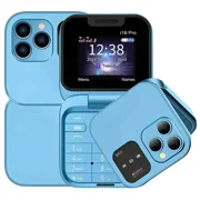 Mini 2G Flip Phone, 1.77-inch, Dual SIM, MP3 Magic Voice, Camera, Flashlight, Speed Dial