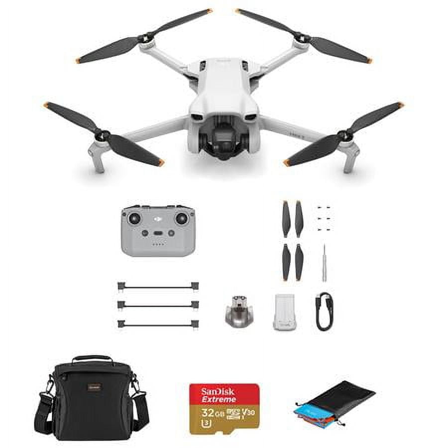 DJI Mini 3 Drone with RC-N1 Controller, 32GB microSD, HD Camera