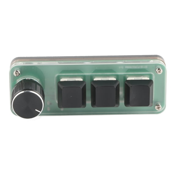 Mini 3,Key Mechanical Keyboard, Programmable Shortcuts <span Style="background:red"></span> Knob Control, USB