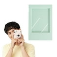 thumbnail image 1 of Mini 3" Tabletop Photo Frame,Standing Polaroid Picture Frame for Desktop Ornament Photocard Display,Home Decor Tabletop Frame,Sky Blue Desktop Photo Display Stand,I,3.62x2.4x0.27", 1 of 9