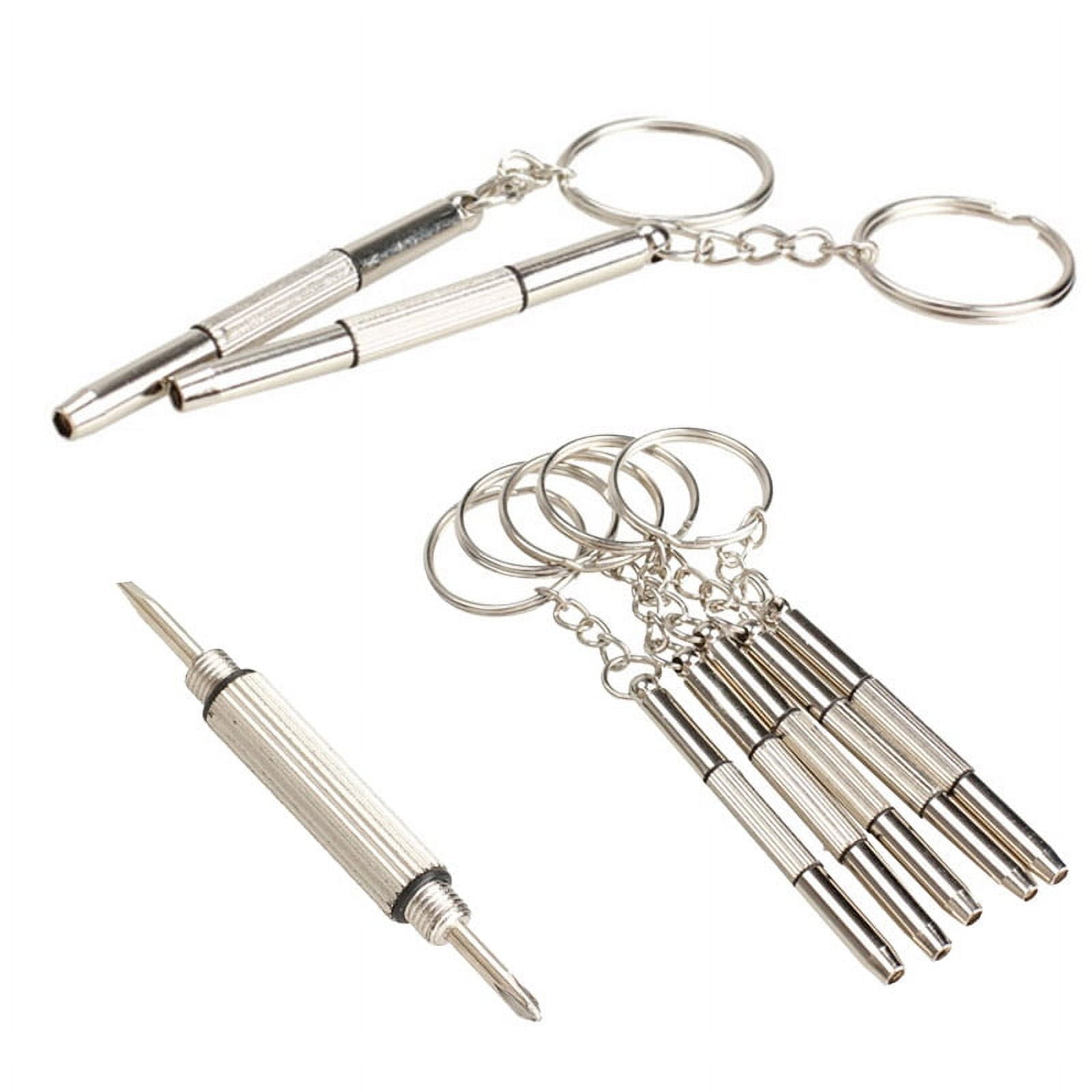 Mini 3-in-1 Screwdriver Keychain Tiny Tool Set Repair Glasses