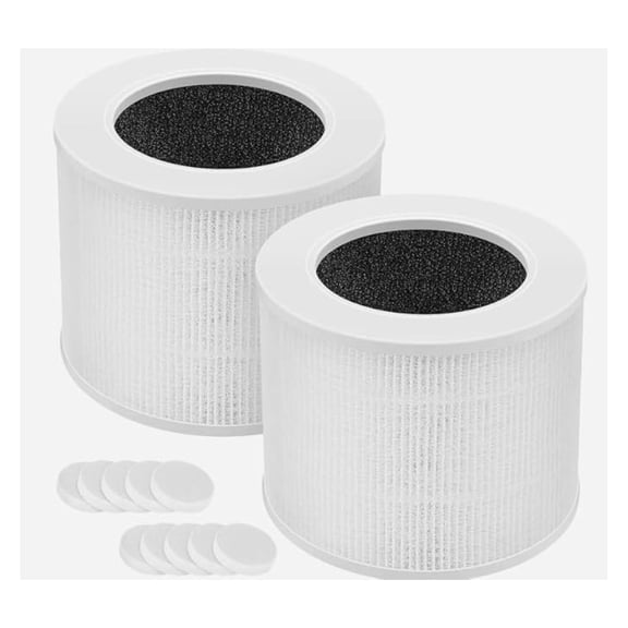 Mini 3-in-1 True HEPA H13 Filter with Aroma Sponge Pads Compatible Replacement for Mini-RF Part# LRF-C161-WUS (2 Pack)