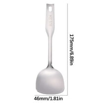 Mini 304 Stainless Steel Cooking Set - Polished Ladle, Slotted Spoon & Turner | Compact Kitchen Tools for Students & Small Spaces | Rust-Resistant & Dishwasher Safe