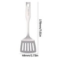 thumbnail image 1 of Mini 304 Stainless Steel Cooking Set - Polished Slotted Spoon, Ladle & Turner with Hanging Hooks - Compact Camping/Dorm Kitchen Tools for Campfire & Small Pots (Silver)​, 1 of 4