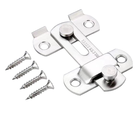 Mini 304 Stainless Steel Door Latch Lock Buckle - Simple Design Hardware Accessory for Secure Locking - for Wooden Doors, Iron Cages, Furniture, Pet Cages, Home Improvement Projects