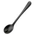 thumbnail image 1 of Mini 304 Stainless Steel Small Round Spoon Clearance Sale Stainless Spoons For Jars Mini Size 2.87" Cute Small Stainless Condiment Spoons For Sugar Pepper Fun Little,, Black Black, 1 of 7