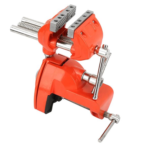 Mini 360 Rotating Clamp Vise, Adjustable 70mm Jaw Width Vise Table Clamp For Workbench Woodwork Milling Vise ,Easy to Use