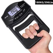 Mini 396Lbs/180Kg Digital Hand Dynamometer Grip Grip Strength Tester with LCD Screen for Forearm Training Finger Power Weightlifting