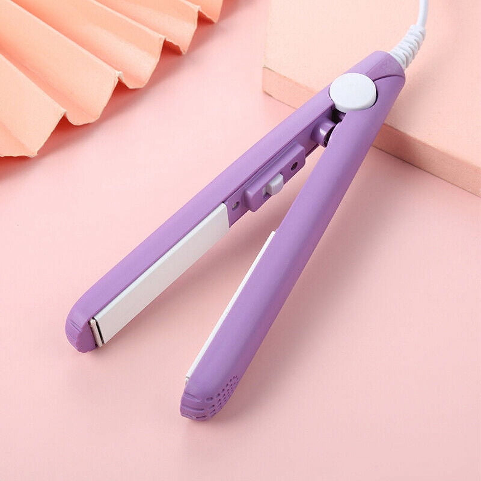 Mini 3D Grid Hair Crimper Curling Iron Volumizing Hair Iron Ceramic