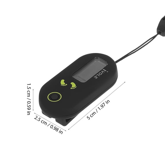 Mini 3D Walking Pedometer Clip On Step Counter Digital Fitness Tracker Pocket Tool