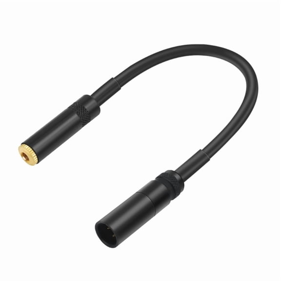 Mini 3Pin Male to 3.5mm Female TRS Stereo Balanced Adapter Cable Extension Connector for Cameras Microphones Accessories