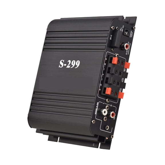 Mini 4.1 Stereo Power Amplifier BT Portable Car and Home Dual-Use 4*40W Remote Control Amplifier ,Bass & Treble Control