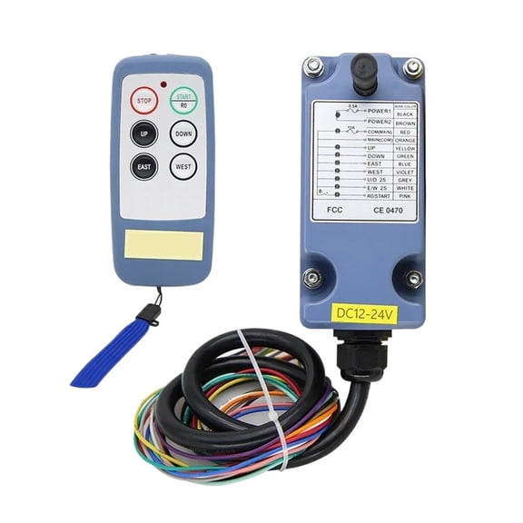 Mini 4 Buttons Single Speed Industrial Wireless Radio Crane Remote Control Switches Winches Track Crane Controller Lift ,Easy to Operate
