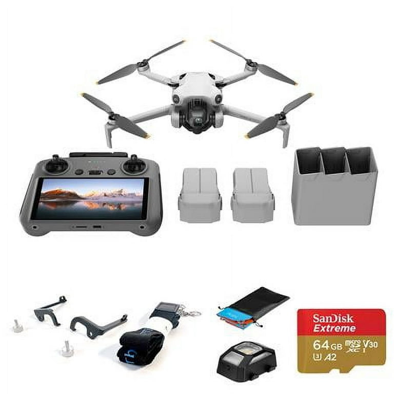DJI Mini 4 Pro Drone Fly More Combo Plus with RC 2 and Memory