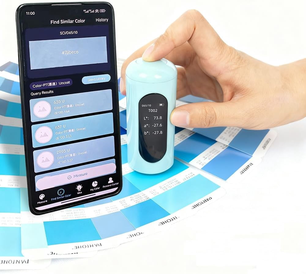 Color Map Device Mini 4 Pro Portable Colorimeter Color ning Device - Digital Colorimeter ...