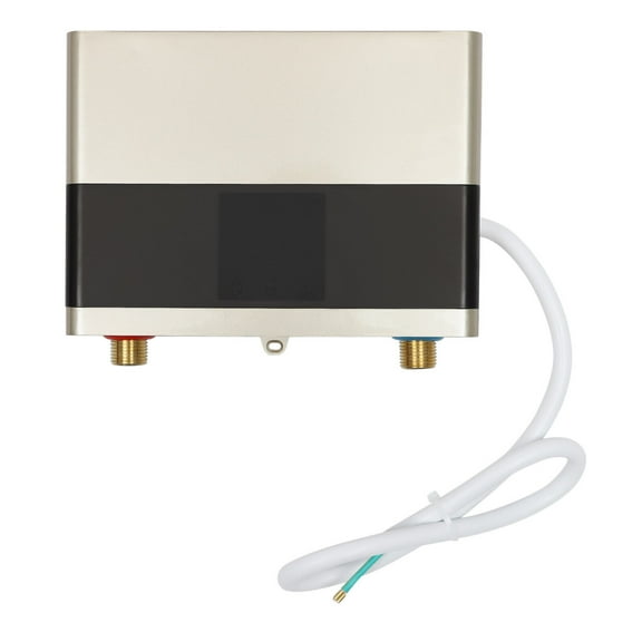 Mini 4000W Electric Tankless Water Heater 110V Constant Temperature Instant Hot Water Heater with Remote Control Touch Display Screen Hot Water Heater for Home Kitchen Indoor XY-008C