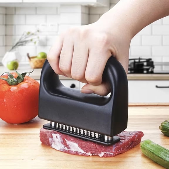 Mini 48-pin Meat Tenderizer Stainless Steel Steak Tenderizer Kitchen Tools BBQ Beef Floss Needles Meat Stick Meat Patty Maker