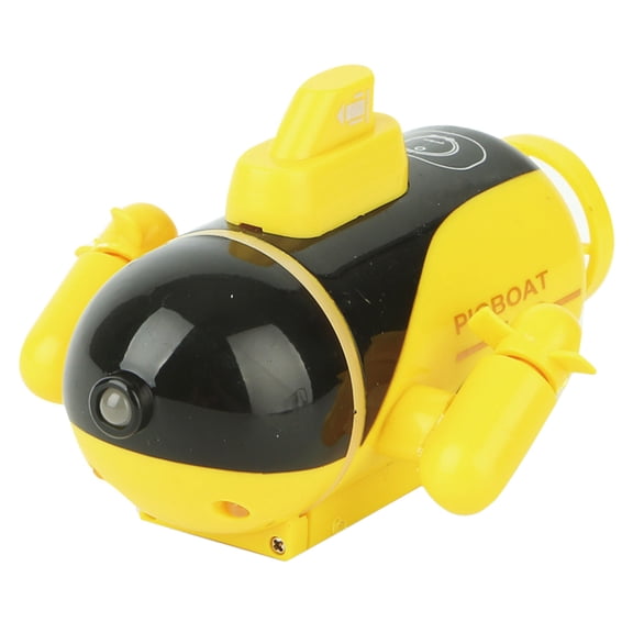 Mini 4CH RC Submarine, RC Diving Boat with Dual Propellers, Forward Reverse Dive Surface Steering, Waterproof Pool Bathtub Watercraft