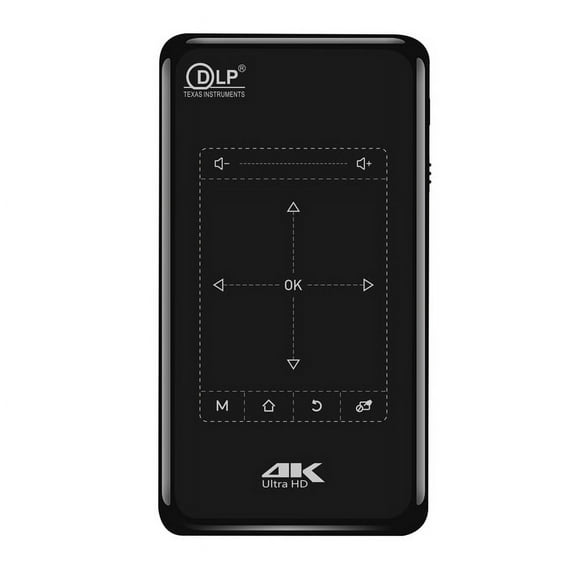 Mini 4K DLP Projector: Big Screen WiFi Android Entertainment (Bluetooth)