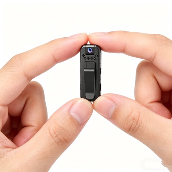 Mini 4K Wearable Camera Recorder with Audio Video Recording, Night Vision for Security Work & Travel