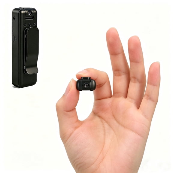 Mini 4K Wearable Camera Recorder with Audio Video Recording, Night Vision for Security Work & Travel