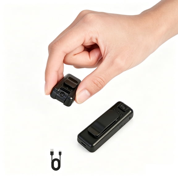 Mini 4K Wearable Camera Recorder with Audio Video Recording, Night Vision for Security Work & Travel