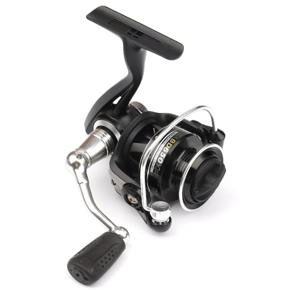 Mini 500 metal wire cup and long wheel foot spinning wheel Ultra small portable rocker fishing wheel rim round fishing reel