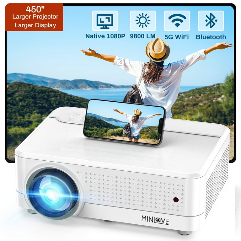 Nouveau 1080P Home Cinema USB HDMI AV SD Mini Projecteur HD Portable L