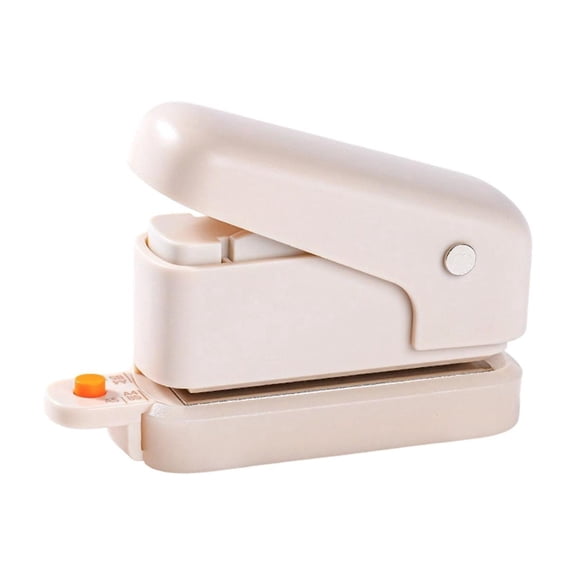 Mini 6-Hole One-Handed Paper Punch, Portable Hole Puncher with Guide for A4 A5 B5 Paper, Compact Manual Tool for Youngsters and Office, Loose-Leaf Notebook and Document Organizer